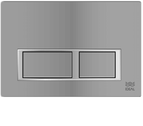 Tecla Dual Ideal Linea Melodia Cromo Mate 80120