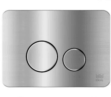 Tecla Dual Ideal Linea Ritmo Acero Inoxidable 80300