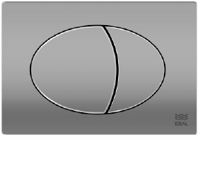 Tecla Dual Ideal Linea Armonia Cromo Mate 80220