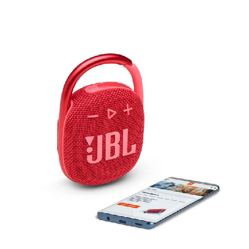 Parlante Portátil JBL Clip 4 Rojo con Bluetooth