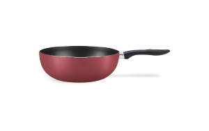 Wok 24cm 2,3L Brinox Linea Maple Rojo