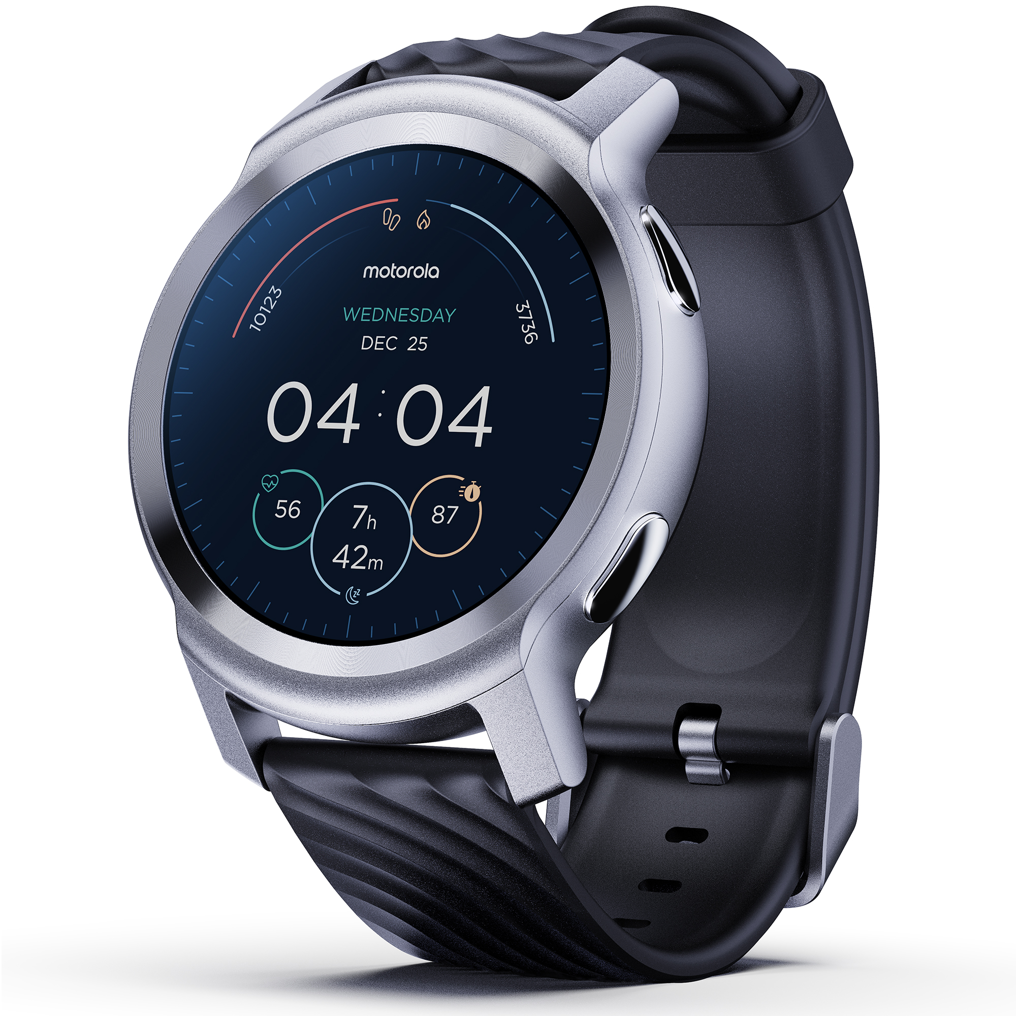 Reloj Smartwatch Moto 100 3ATM 14 Días Batería Plateado
