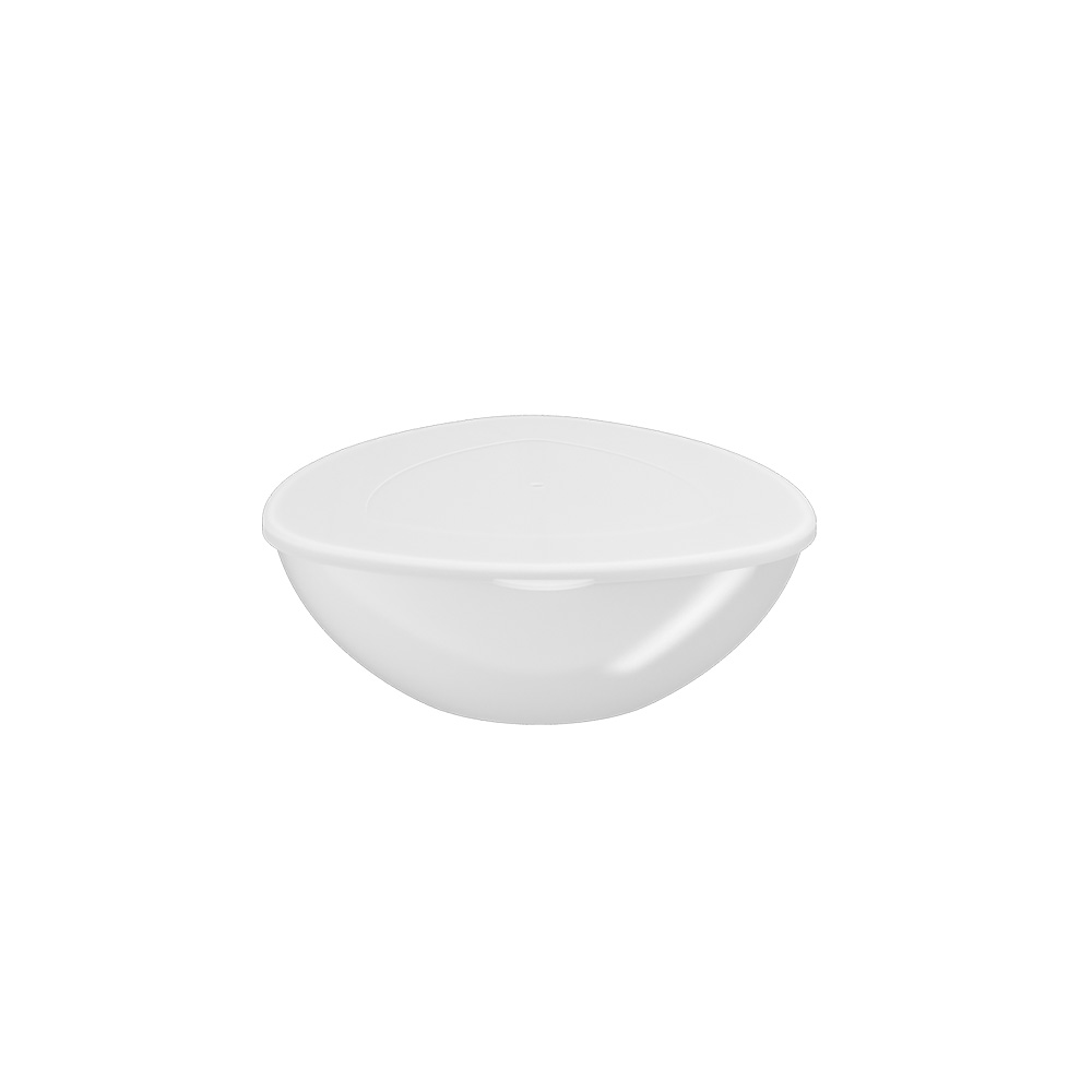 Ensaladera Trian.C/Tp 2,50L De Plastico Essential Blanco