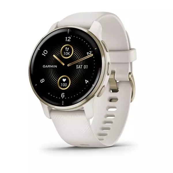 Smartwatch Garmin Venu 2 Plus GPS - Blanco y Dorado