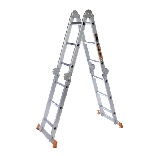 Escalera Plegable Lusqtoff Aluminio 16 escalones.