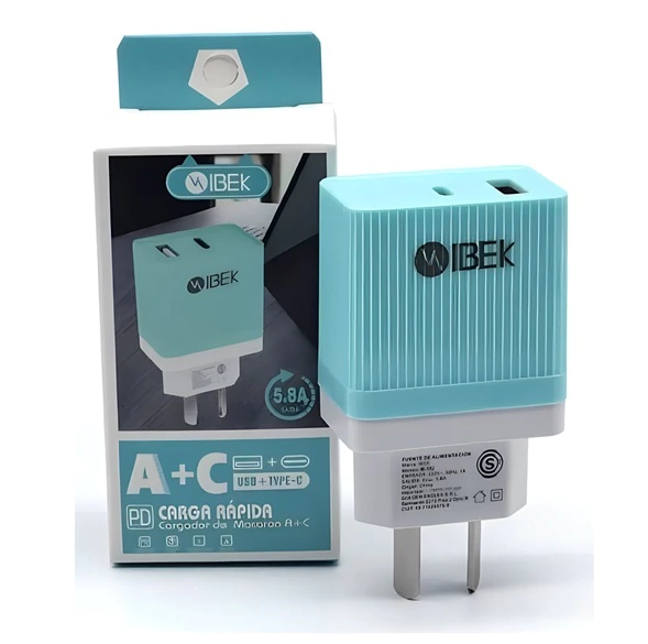  IBEK A+C 5,8 Amp USB C