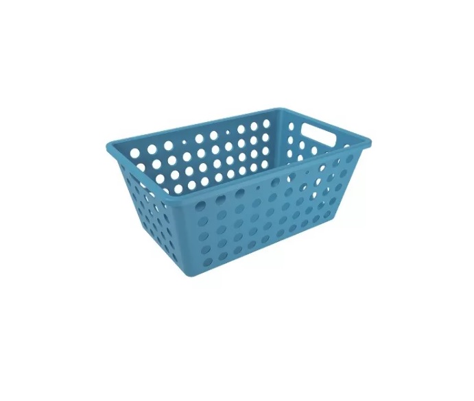Canasta Organizadora Grande Flora 4,7l Azul
