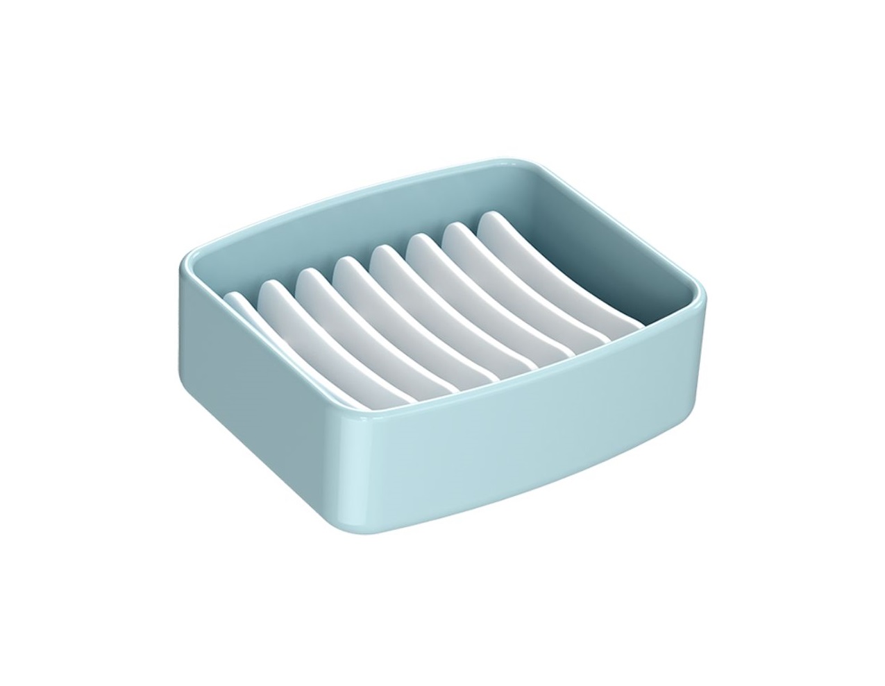 Jabonera De Mesa Splash Color Azul