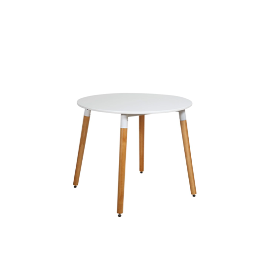 Mesa Eames de 0,90 cm redonda
