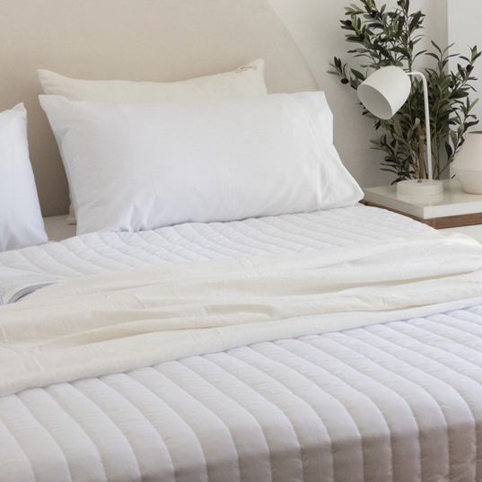 Cobertor bastón 5 CM King blanco 270 x 280