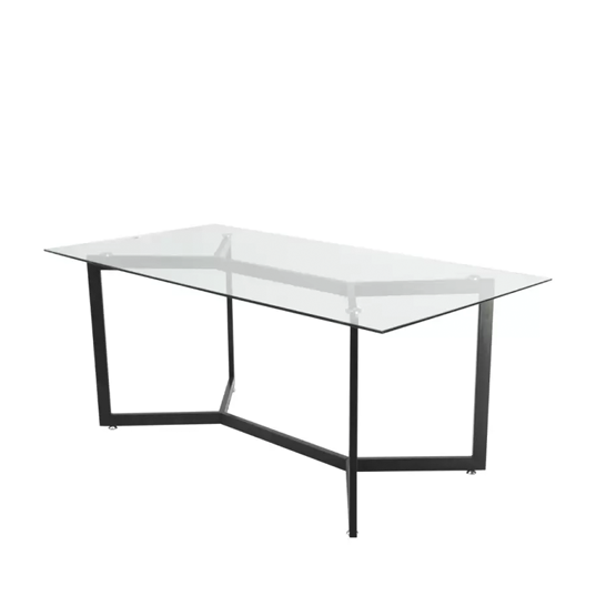 Mesa Moncloa 180 x 90 marmol base negra