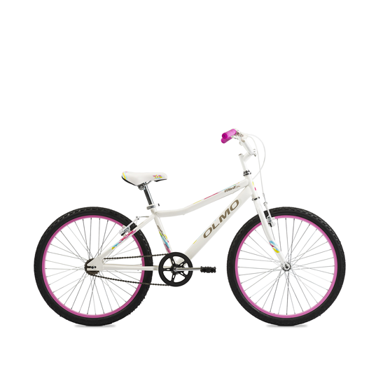 Bicicleta Infantil Olmo Mint 24 - Blanco y Rosa 