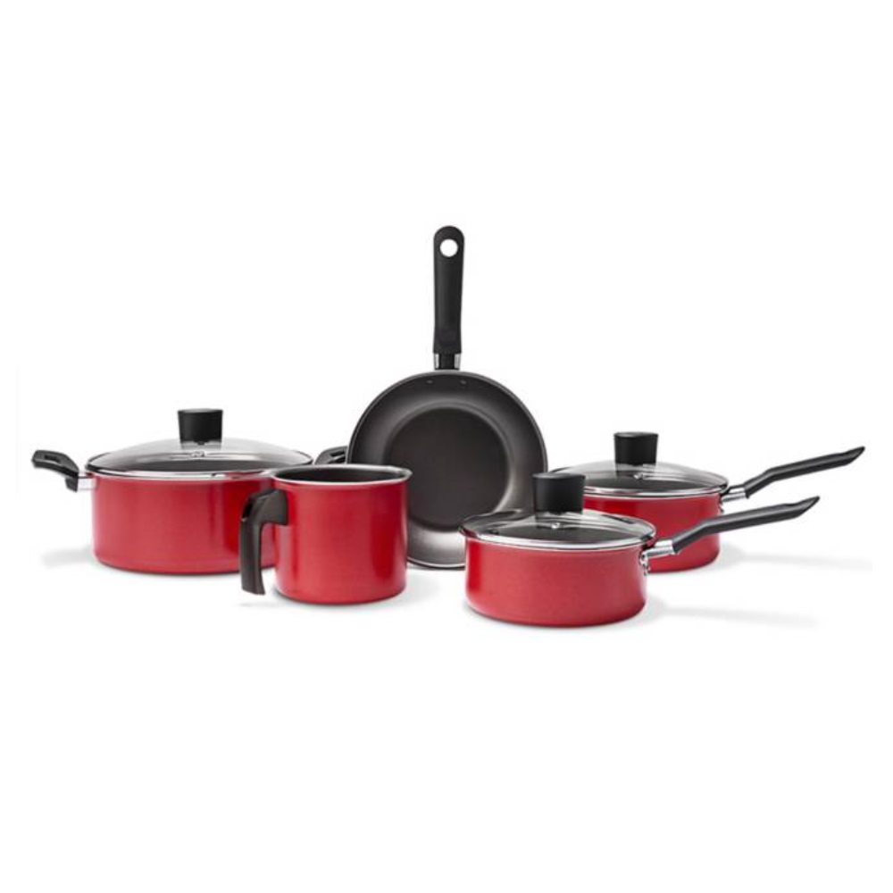 Juego de Ollas 8 Piezas Brinox Garlic Rojo