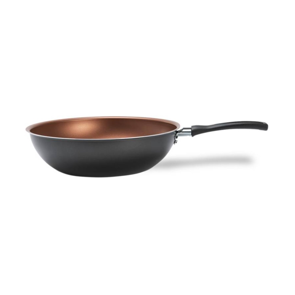 Wok 26cm con Tapa Brinox Linea Topazio Gris