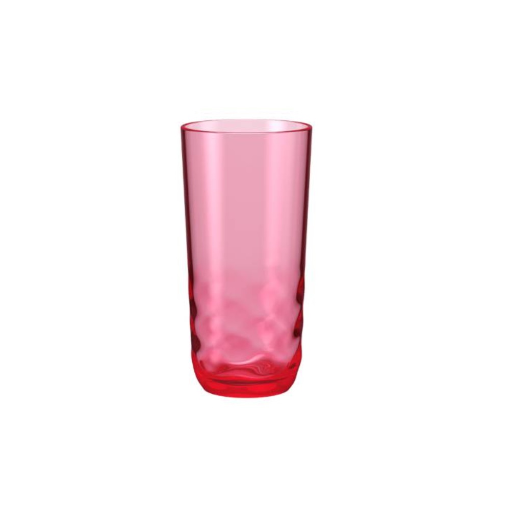 Vaso Acrílico 350ml Coza Linea Wave Rosa
