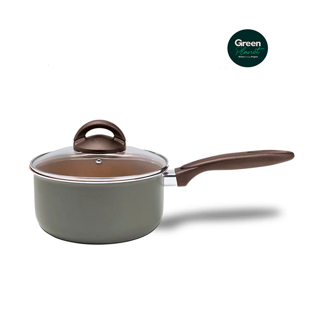 Olla Con Tapa 16cm 14.5L Brinox Naturall Verde GreenPlanet