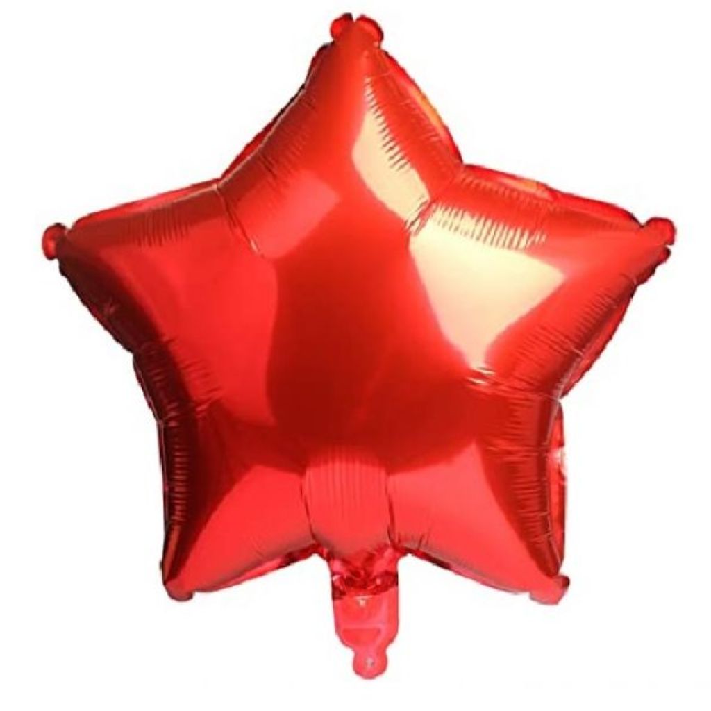 GLOBO MYLAR 18 ESTRELLA ROJA (45CM) ERIK