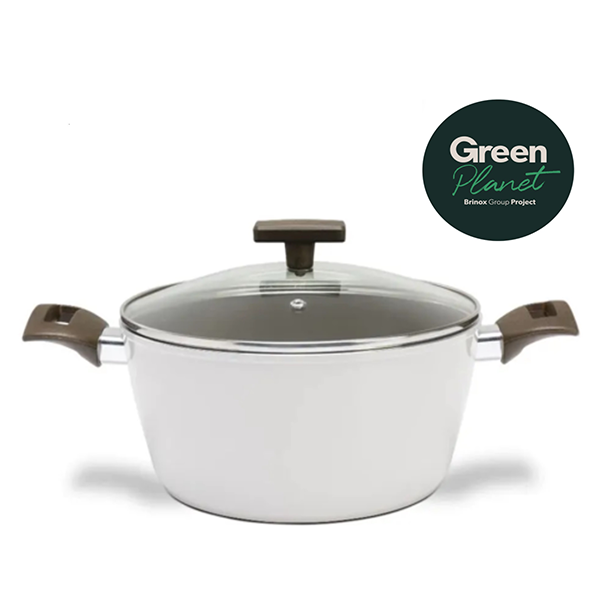 Cacerola Con Tapa 20cm 2.2L Brinox Organika GreenPlanet
