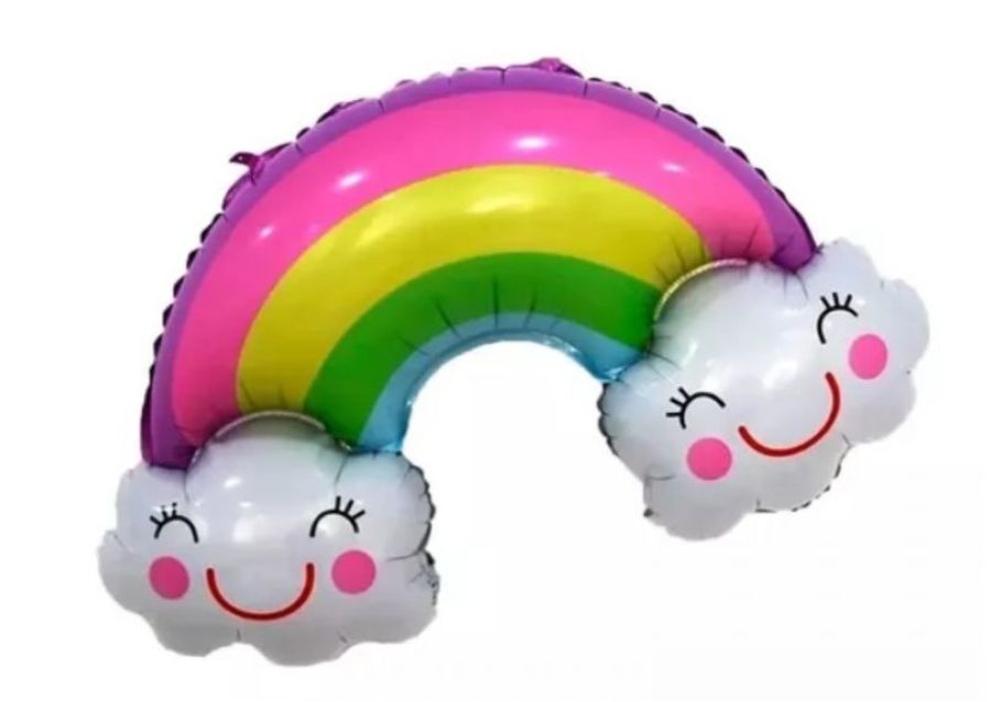 GLOBO MYLAR ARCOIRIS NUBE 83 CM (ERIK)