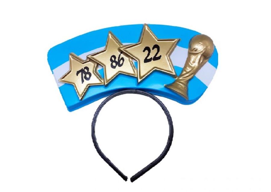 VINCHA PLASTICA ARGENTINA CAMPEON (5044AR) TRIGGER PACK