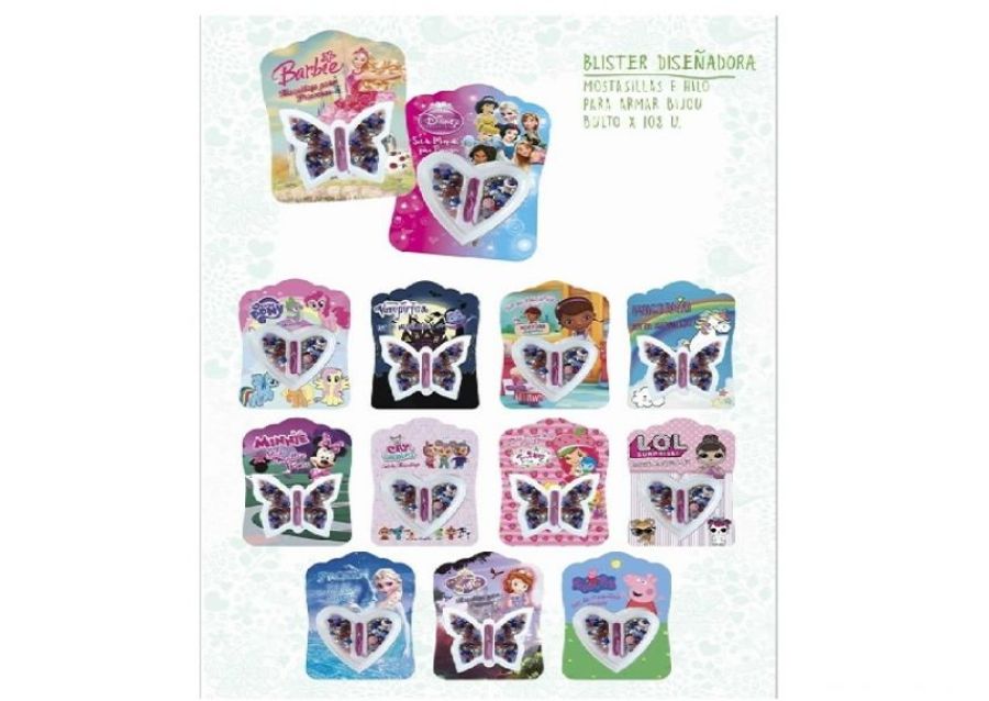 SET DE BELLEZA C/BIJOU PARA ARMAR CORAZON/MARIPOSA BLISTER (3167) STILO