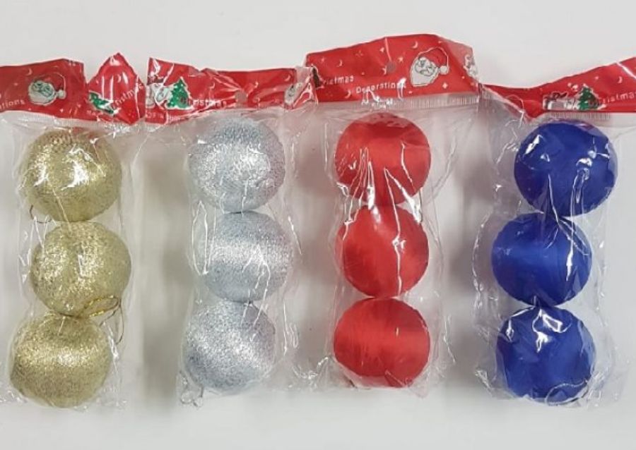 GLOBO N5 X 3 C/HILO ROJO/DORADO/AZUL/PLATA (NS127739) POKA