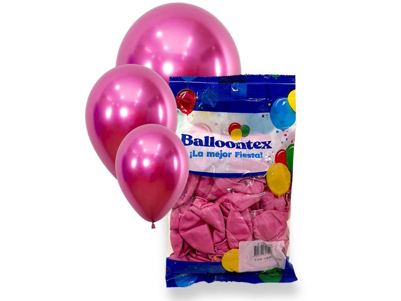 GLOBOS 9 X 50 PERLADO FUCSIA - BALLOONTEX