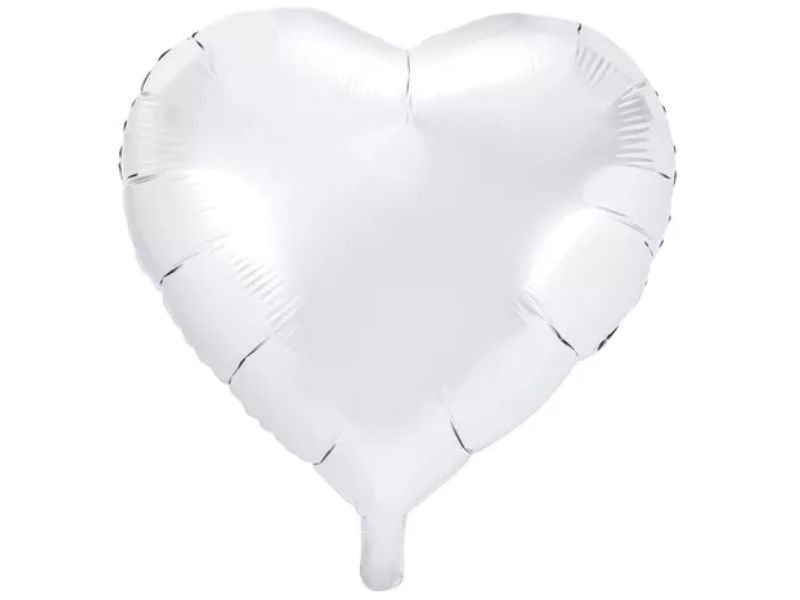 GLOBO MYLAR 10 CORAZON BLANCO - ERIK