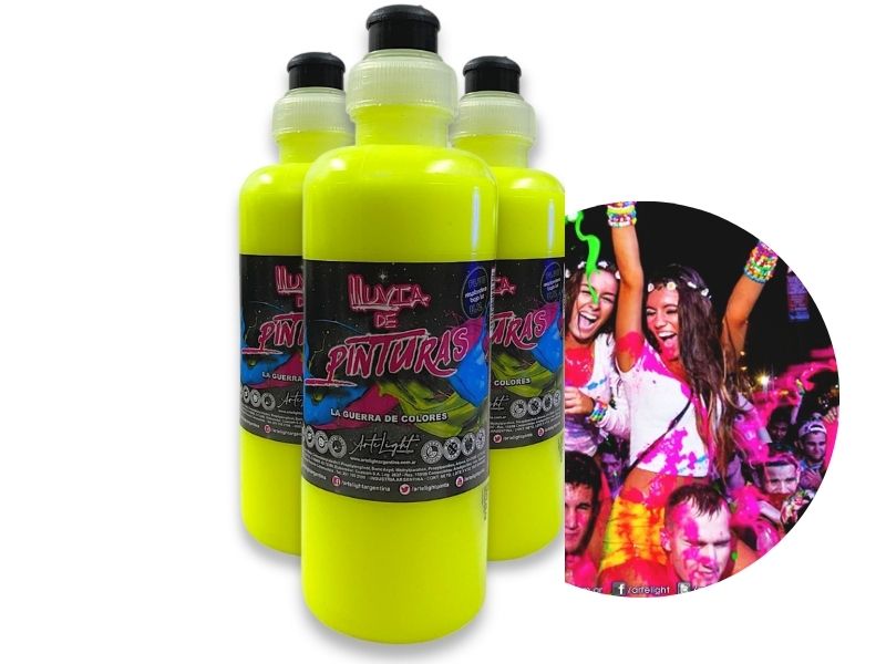LLUVIA DE PINTURAS AMARILLO FLUO X 250 CC (0302) ARTELIGHT