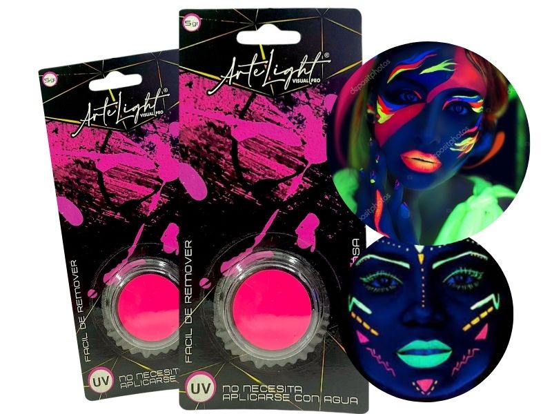 MAQUILLAJE ARTISTICO X 1 FUCSIA FLUO 5 GRS (5031) ARTELIGHT