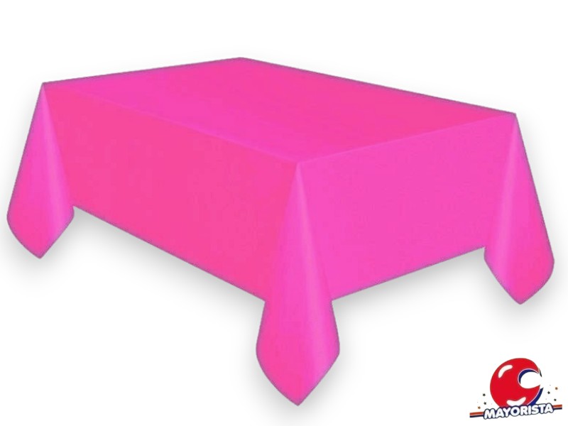 MANTEL PLASTICO FUCSIA 1,80 X 1,20 CM - FESTEJARG