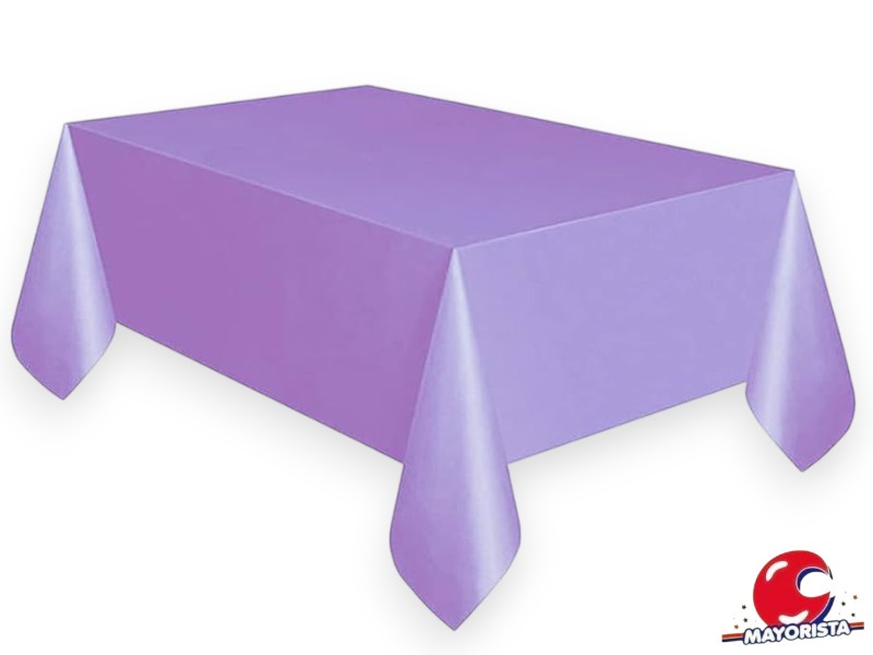 MANTEL PLASTICO LILA 1,80 X 1,20 CM - FESTEJARG