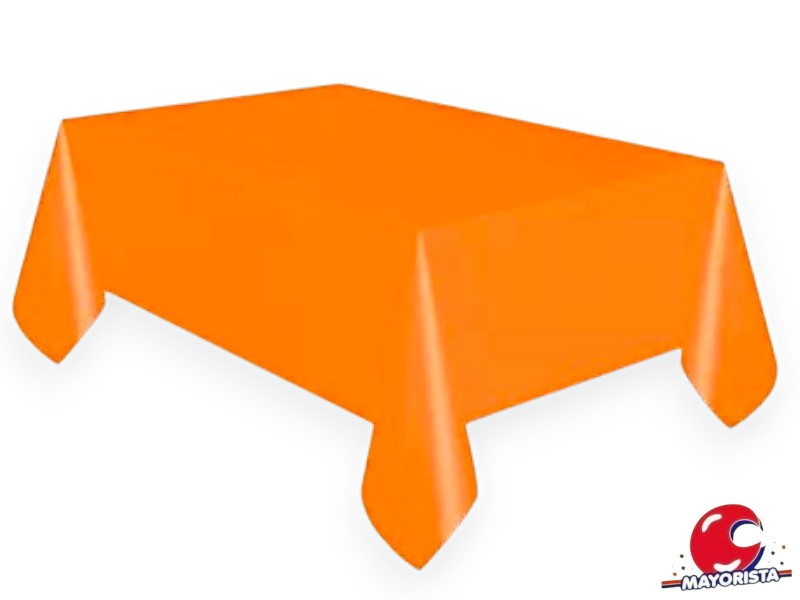 MANTEL PLASTICO NARANJA 1,80 X 1,20 CM - FESTEJARG