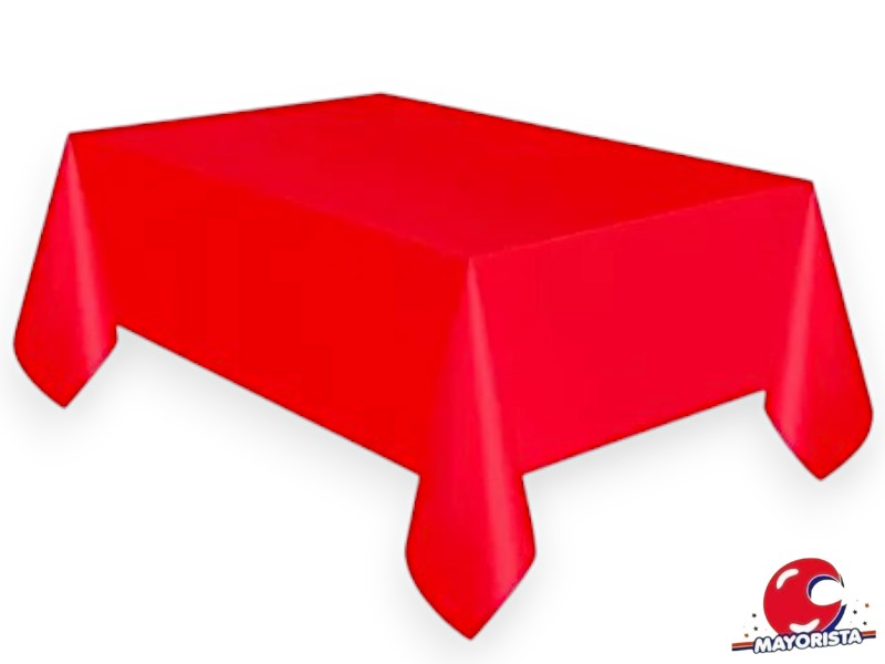 MANTEL PLASTICO ROJO 1,80 X 1,20 CM - FESTEJARG