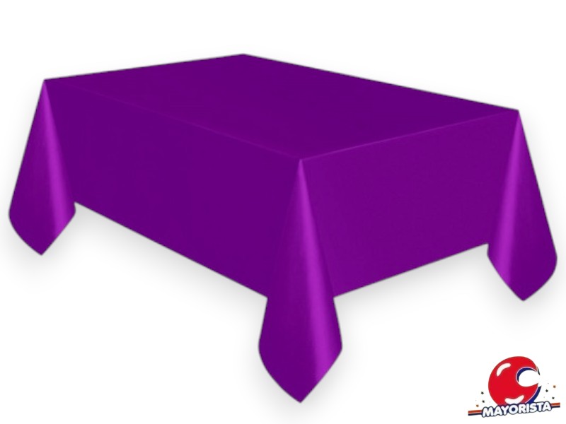 MANTEL PLASTICO VIOLETA 1,80 X 1,20 CM - FESTEJARG
