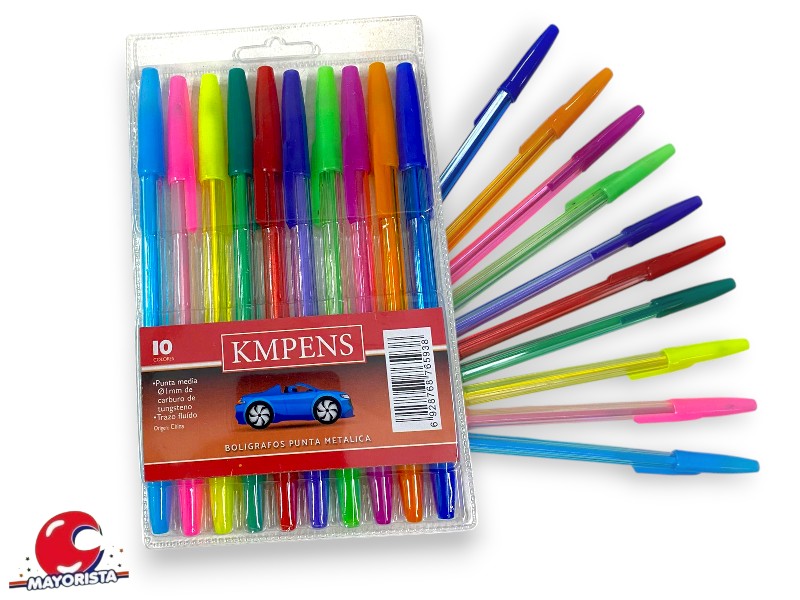 LAPICERAS COLOR X 10 (KMPENS) TAPS