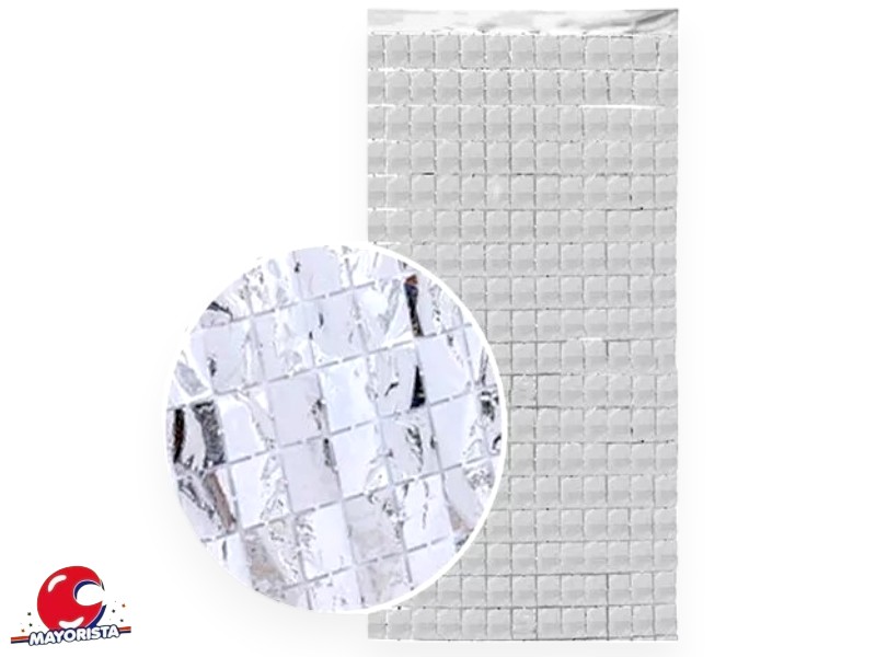 CORTINA SHIMMER PANEL PLATA (Y1950-121) CHG