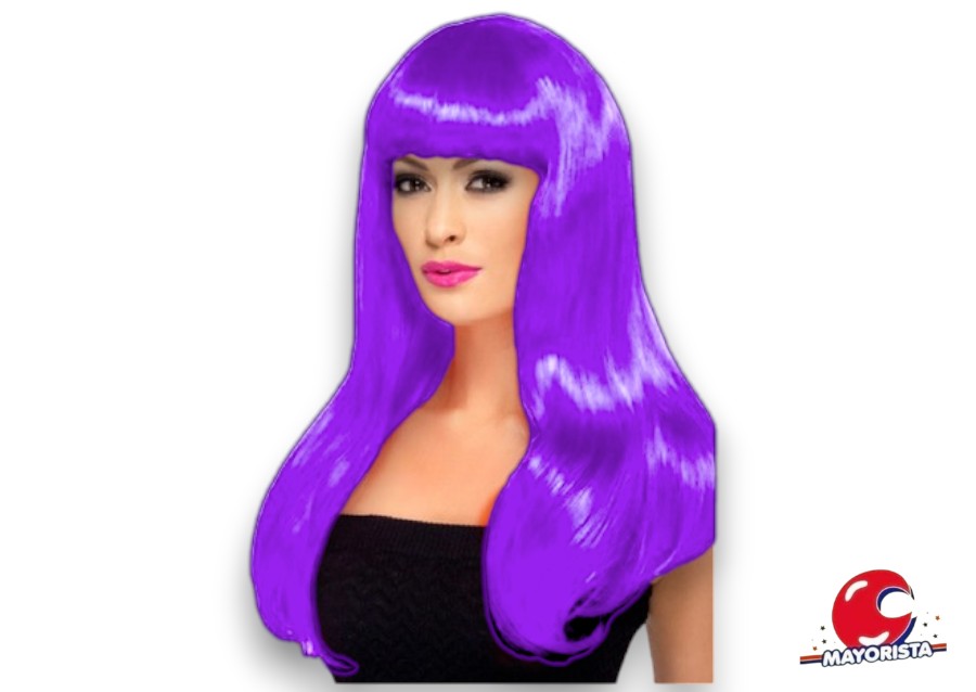 PELUCA LACIA LARGA VIOLETA (YJ0695) YJ IMPORT