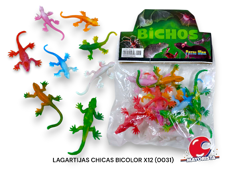 LAGARTIJAS CHICAS BICOLOR X12 (0031) PATRIMAR