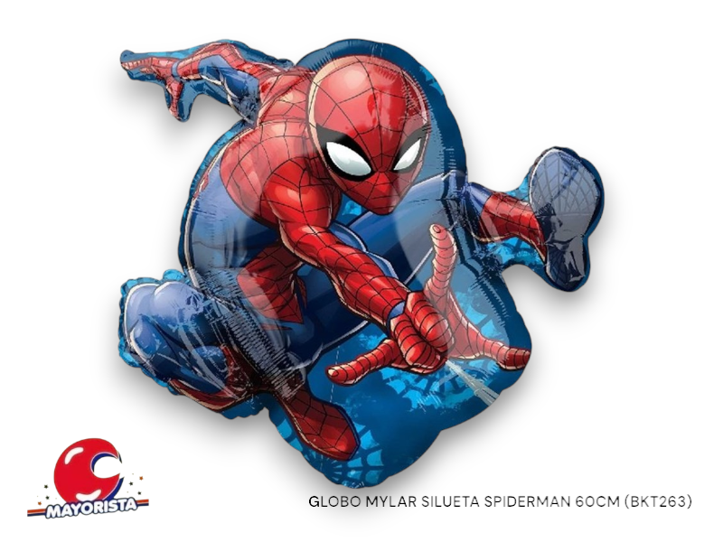 GLOBO MYLAR SILUETA SPIDERMAN 60CM (BKT263) CHG