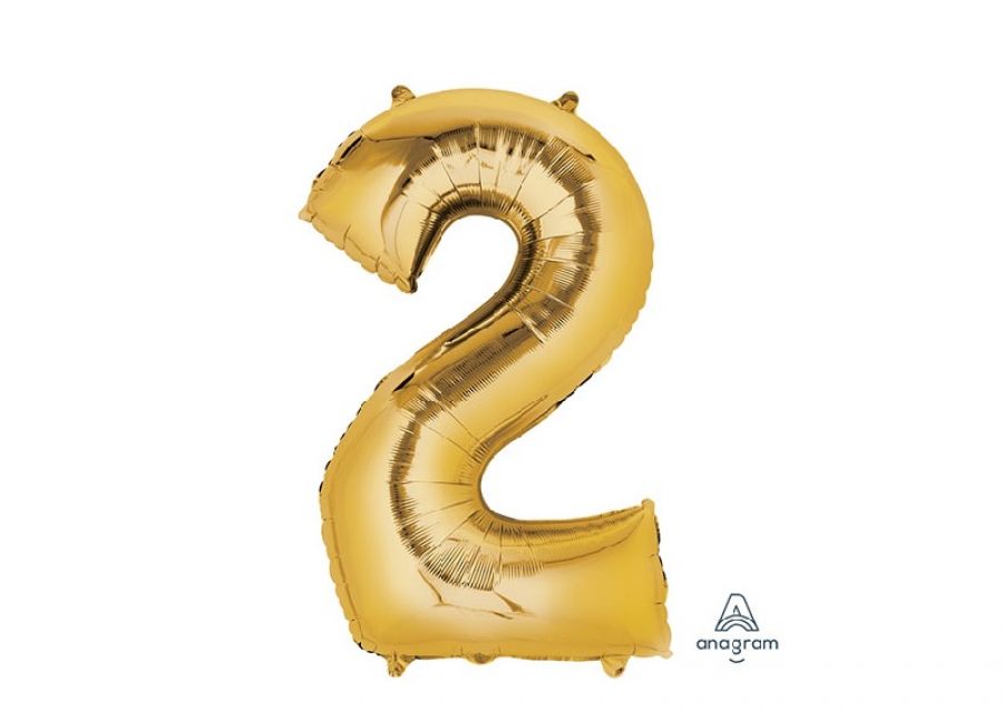 GLOBO MYLAR N 2 DORADO 16 - CADENACI