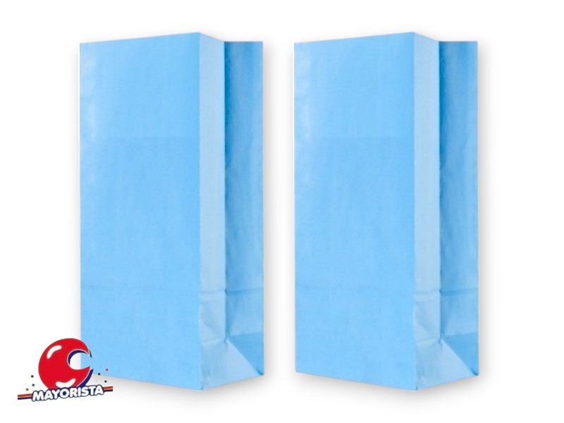 BOLSITA PAPEL X 10 CELESTE 15X25X8 (EVACOR)