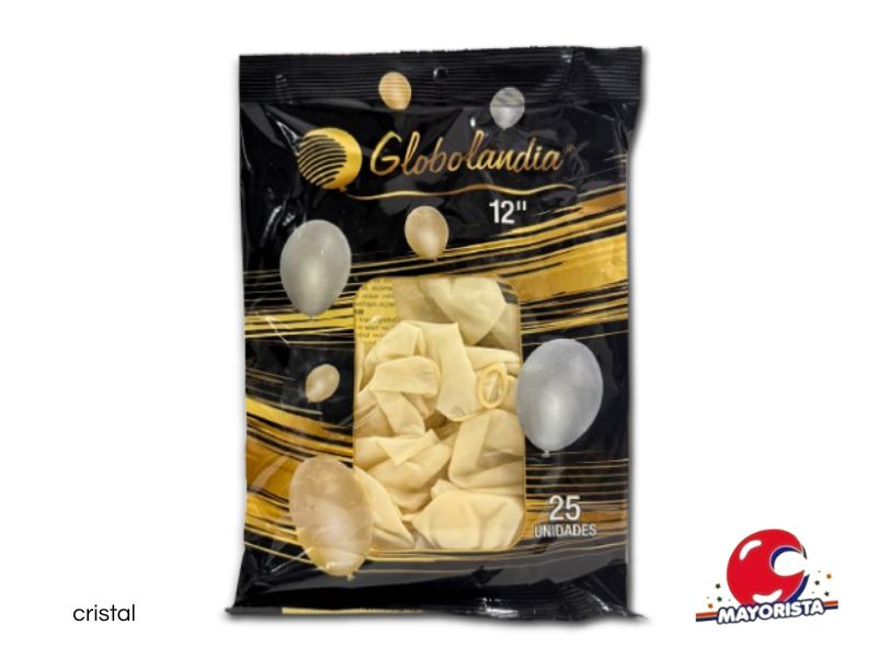 GLOBOS 10 X 50 LISO STANDARD CRISTAL - GLOBOLANDIA