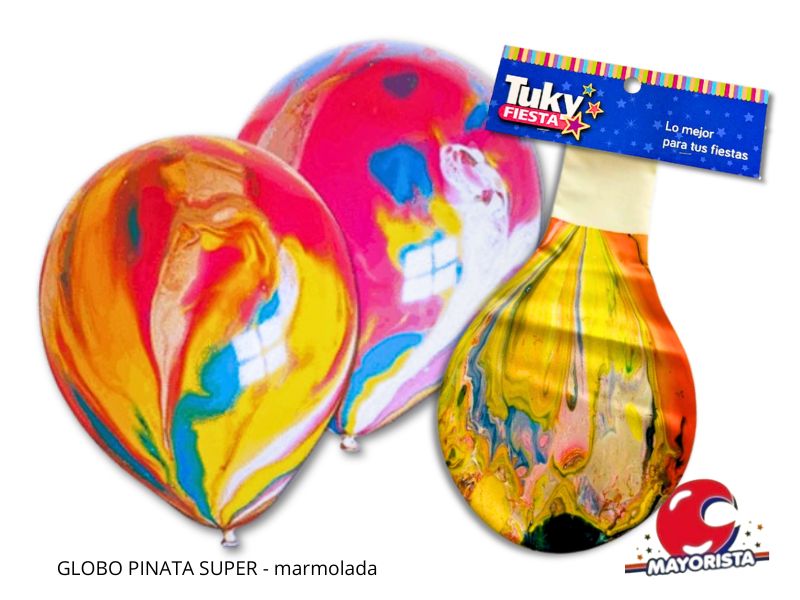 GLOBO PINATA SUPER MARMOLADA/JASPEADA - TUKY
