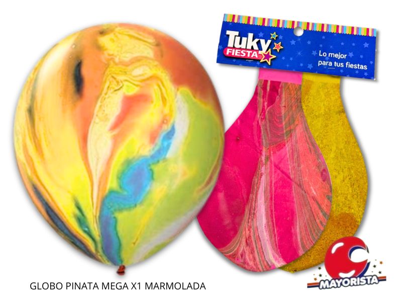 GLOBO PINATA MEGA X1 MARMOLADA - TUKY
