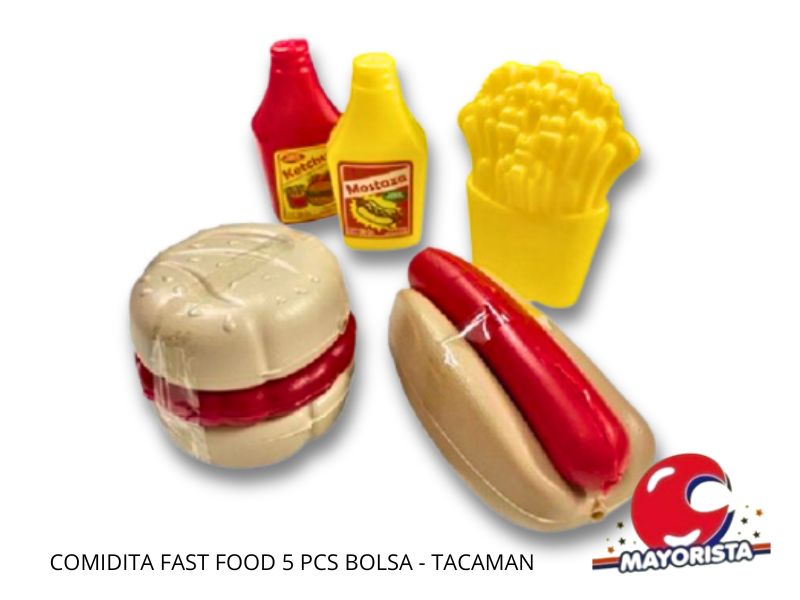 COMIDITA FAST FOOD 5 PCS BOLSA - TACAMAN