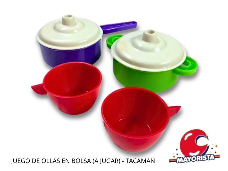 JUEGO DE OLLAS EN BOLSA (A JUGAR) - TACAMAN