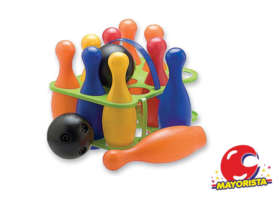 JUEGO DE BOWLING 10 PINOS + 2 BOLOS (404) DURAVIT