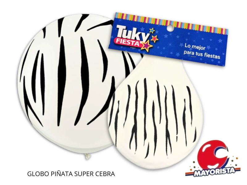 GLOBO PINATA SUPER CEBRA - TUKY