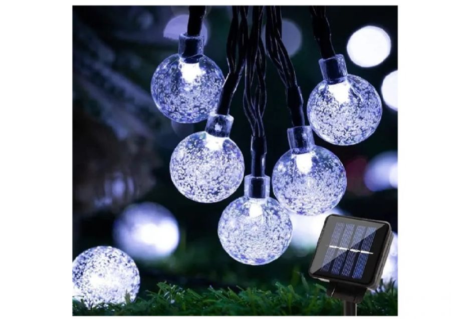 LUCES X 20 BOLITAS TRANSPARENTES BLANCA PILAS AA (ZLE-02-01BL) ERIK